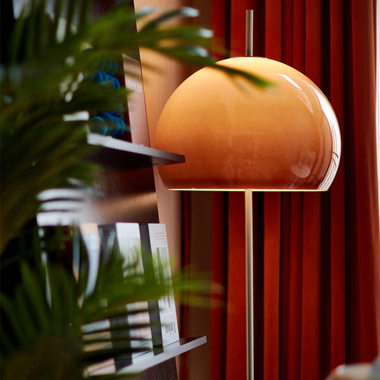 Modern Retro Mushroom Glass Light Standing Floor Lamp For Living Room