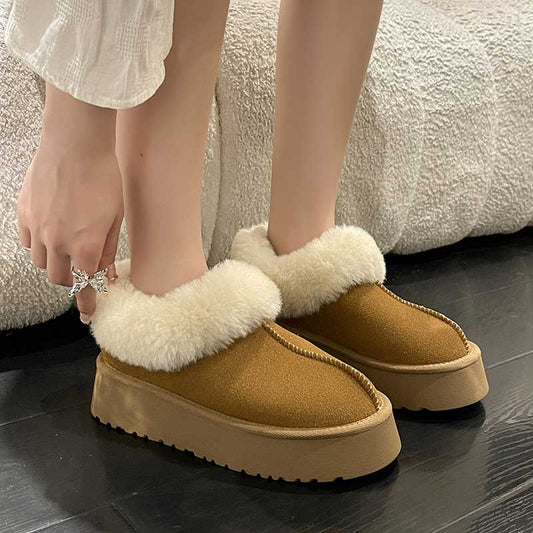 Designer Plush Suede Slippers