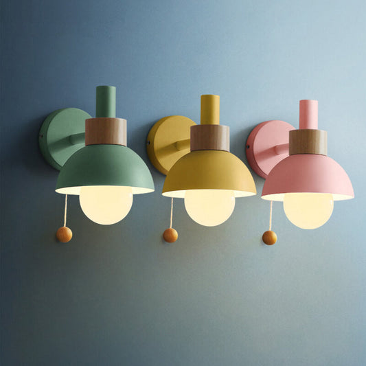 Nordic Macaron Globe - Light Wall Sconce Lamp