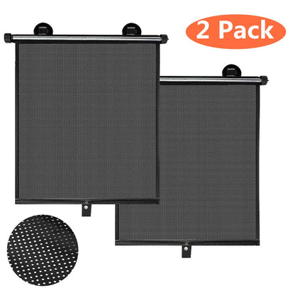 Retractable Car Sun Shades for Side Windows - 2 Pack