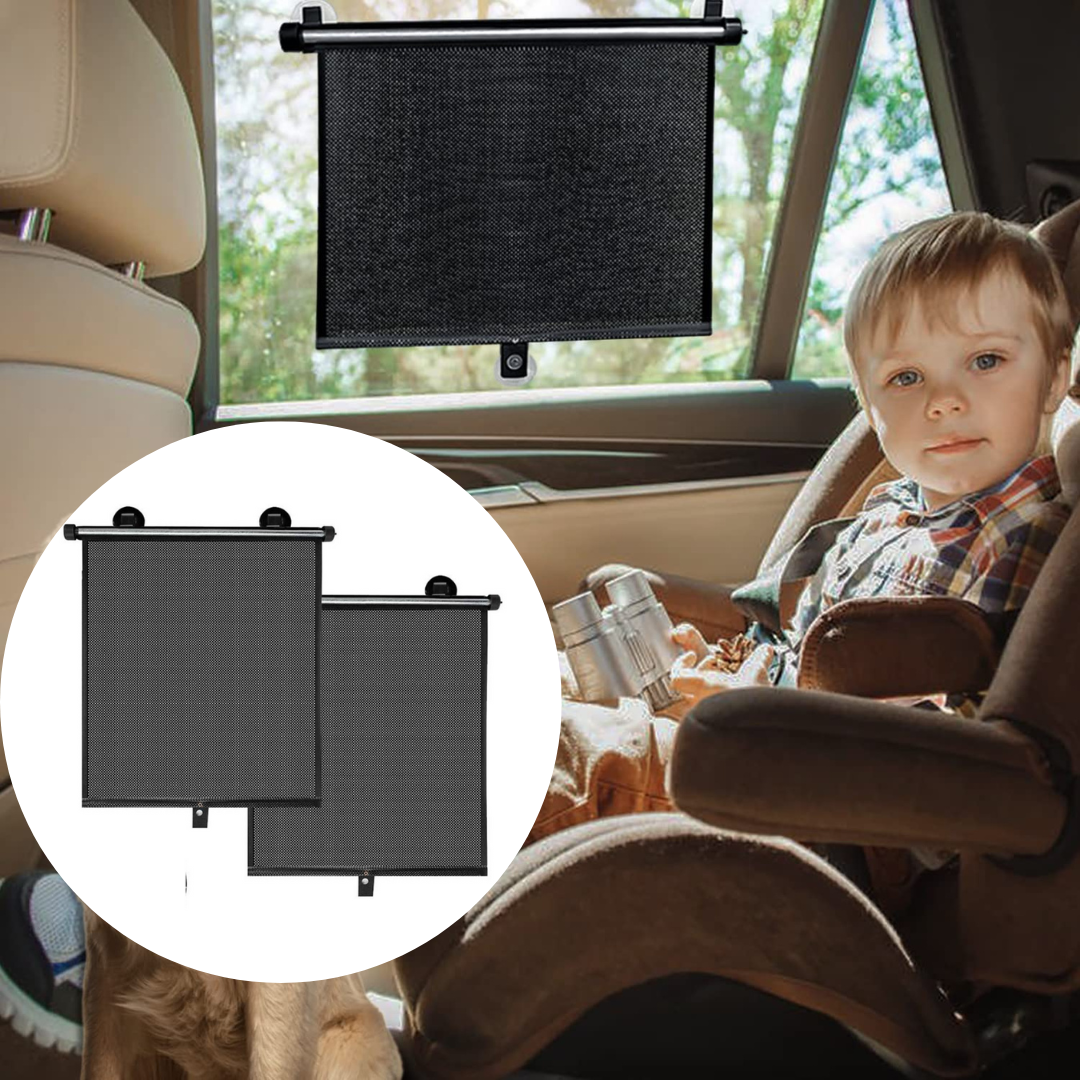 Retractable Car Sun Shades for Side Windows - 2 Pack