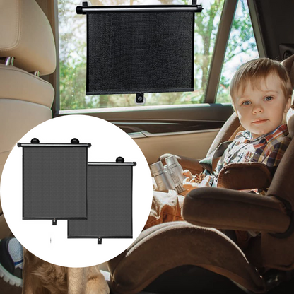 Retractable Car Sun Shades for Side Windows - 2 Pack