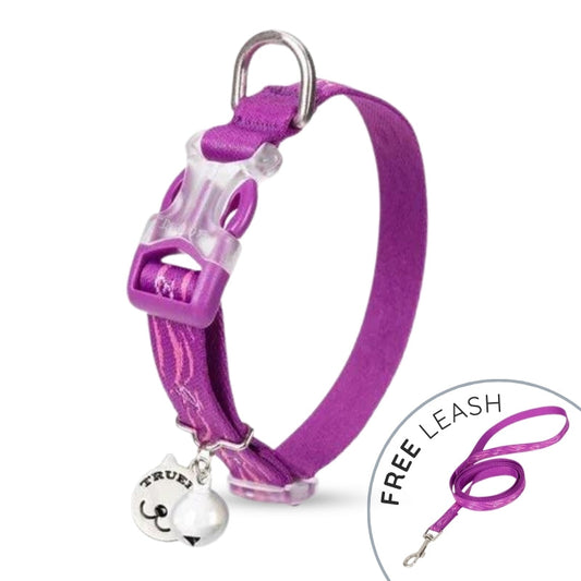 Cotton Cat Collar and Leash